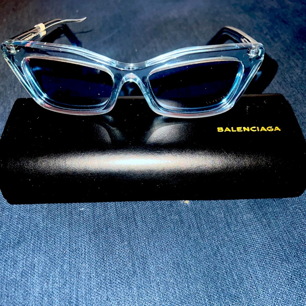 Balenciaga runway cat-eye sunglasses